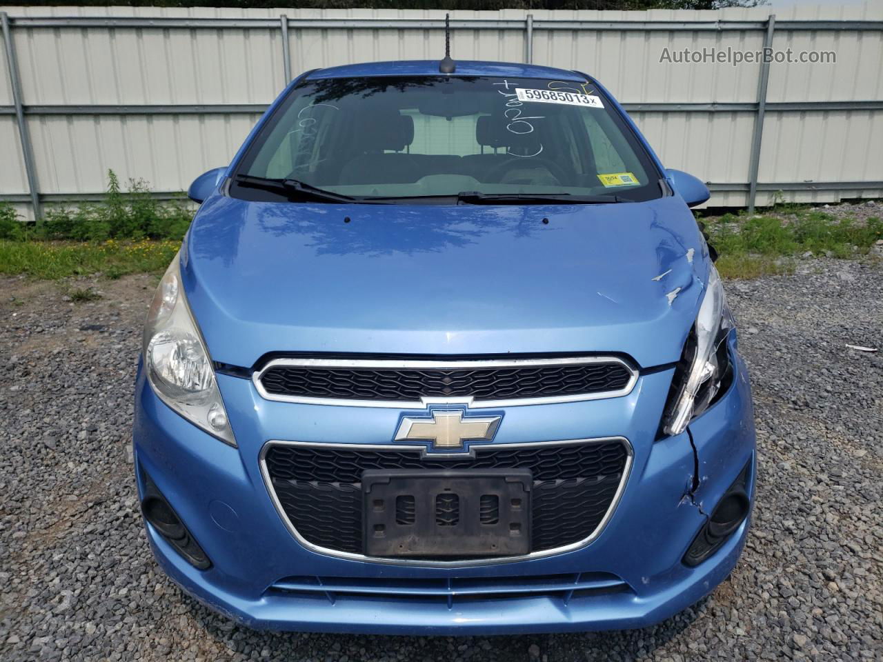 2013 Chevrolet Spark 1lt Blue vin: KL8CD6S96DC583090