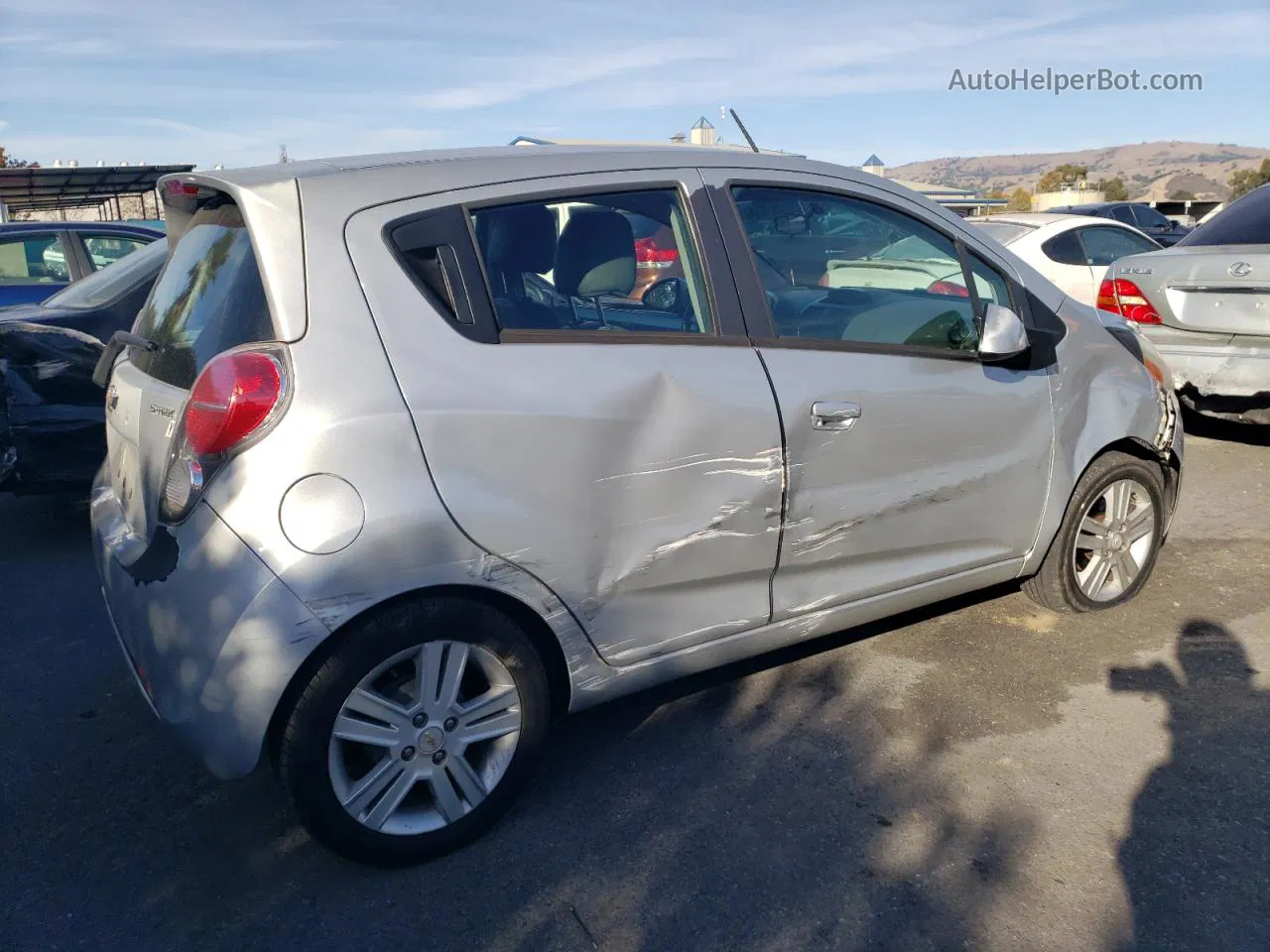 2013 Chevrolet Spark 1lt Gray vin: KL8CD6S96DC583560