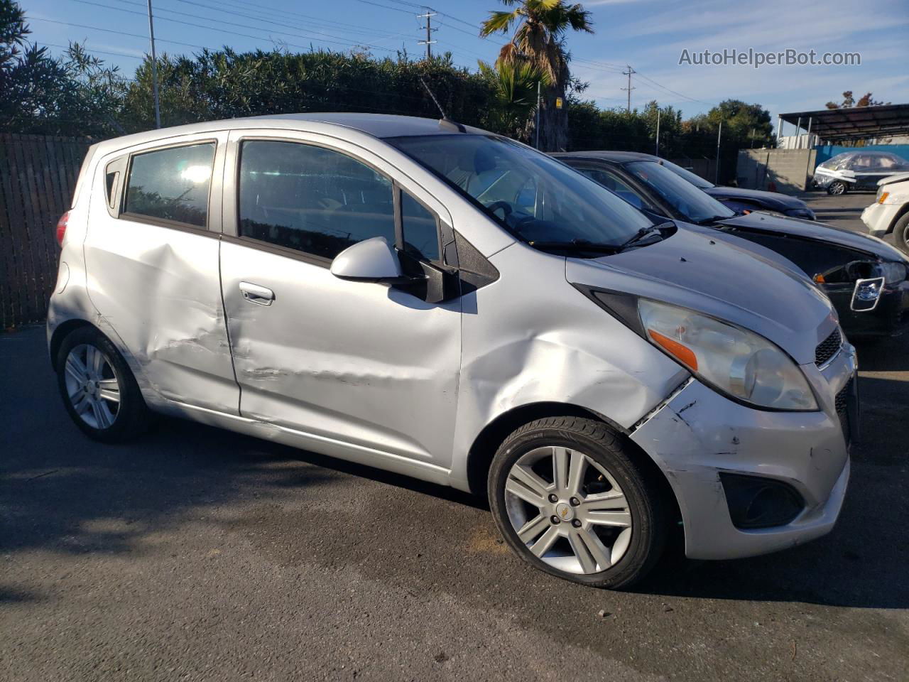 2013 Chevrolet Spark 1lt Gray vin: KL8CD6S96DC583560