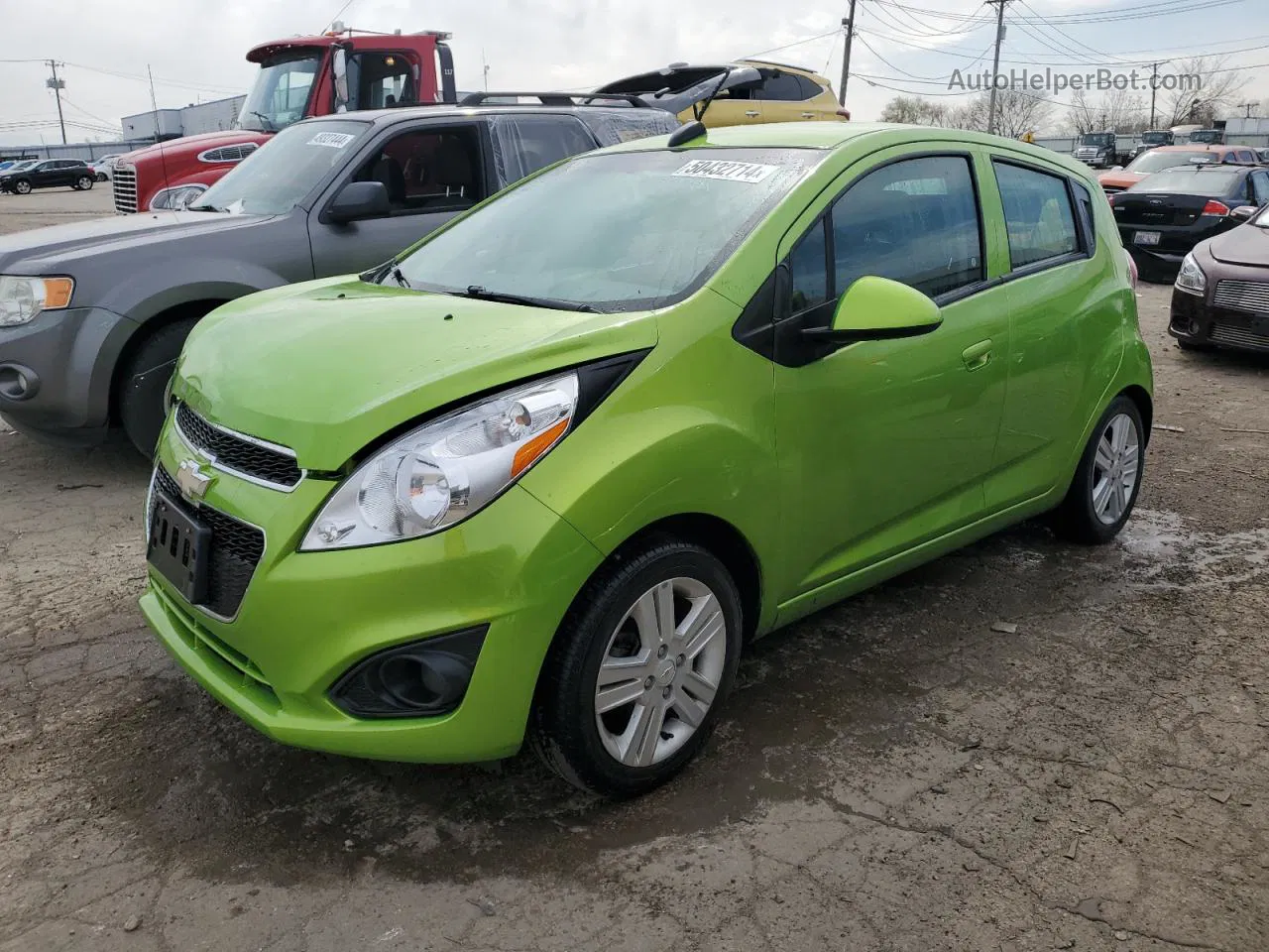 2015 Chevrolet Spark 1lt Green vin: KL8CD6S96FC737381