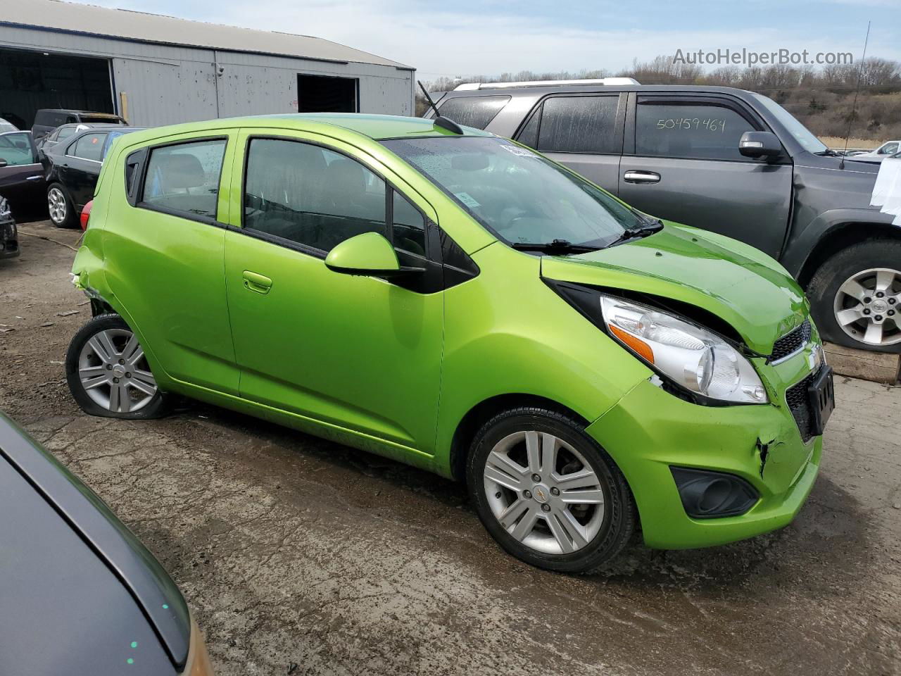 2015 Chevrolet Spark 1lt Green vin: KL8CD6S96FC737381