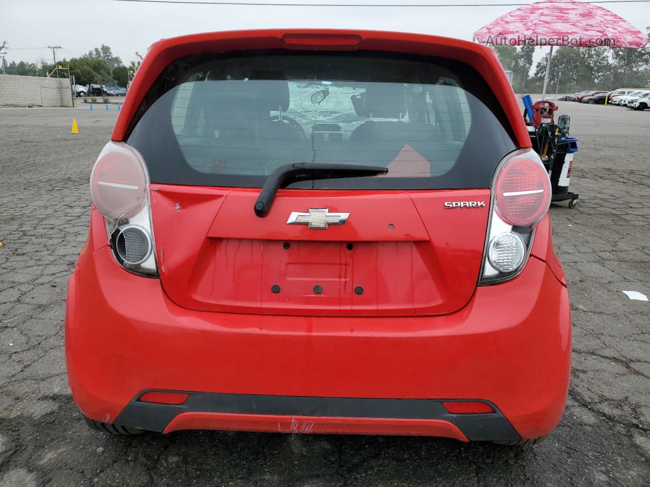 2013 Chevrolet Spark 1lt Красный vin: KL8CD6S97DC507815