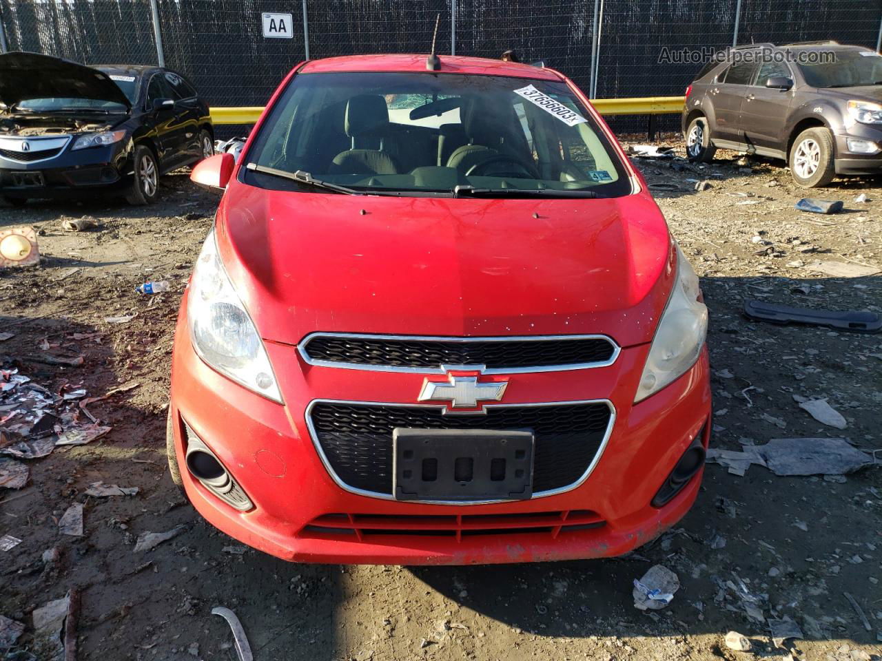 2013 Chevrolet Spark 1lt Красный vin: KL8CD6S97DC538501