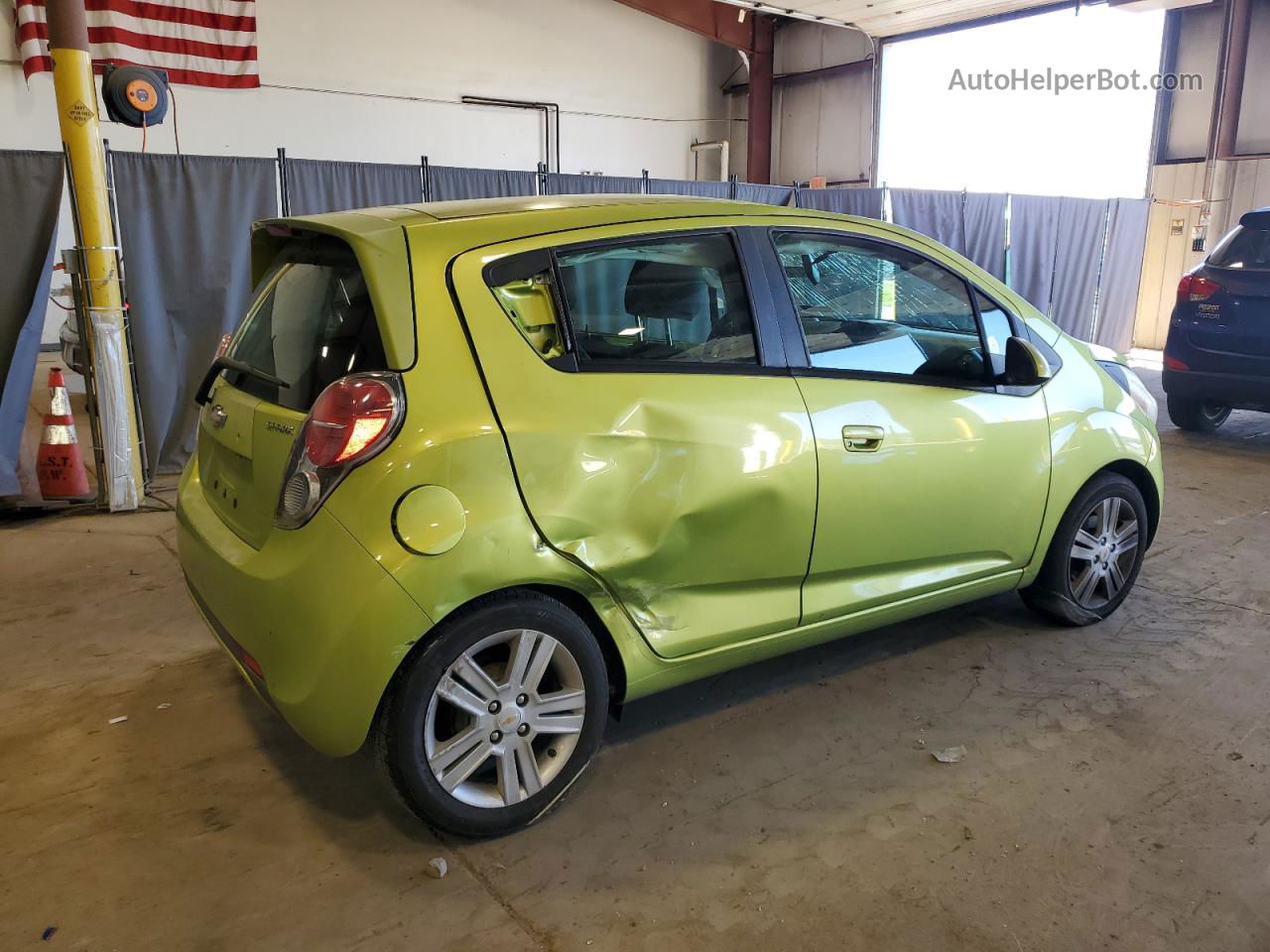2013 Chevrolet Spark 1lt Green vin: KL8CD6S97DC539857
