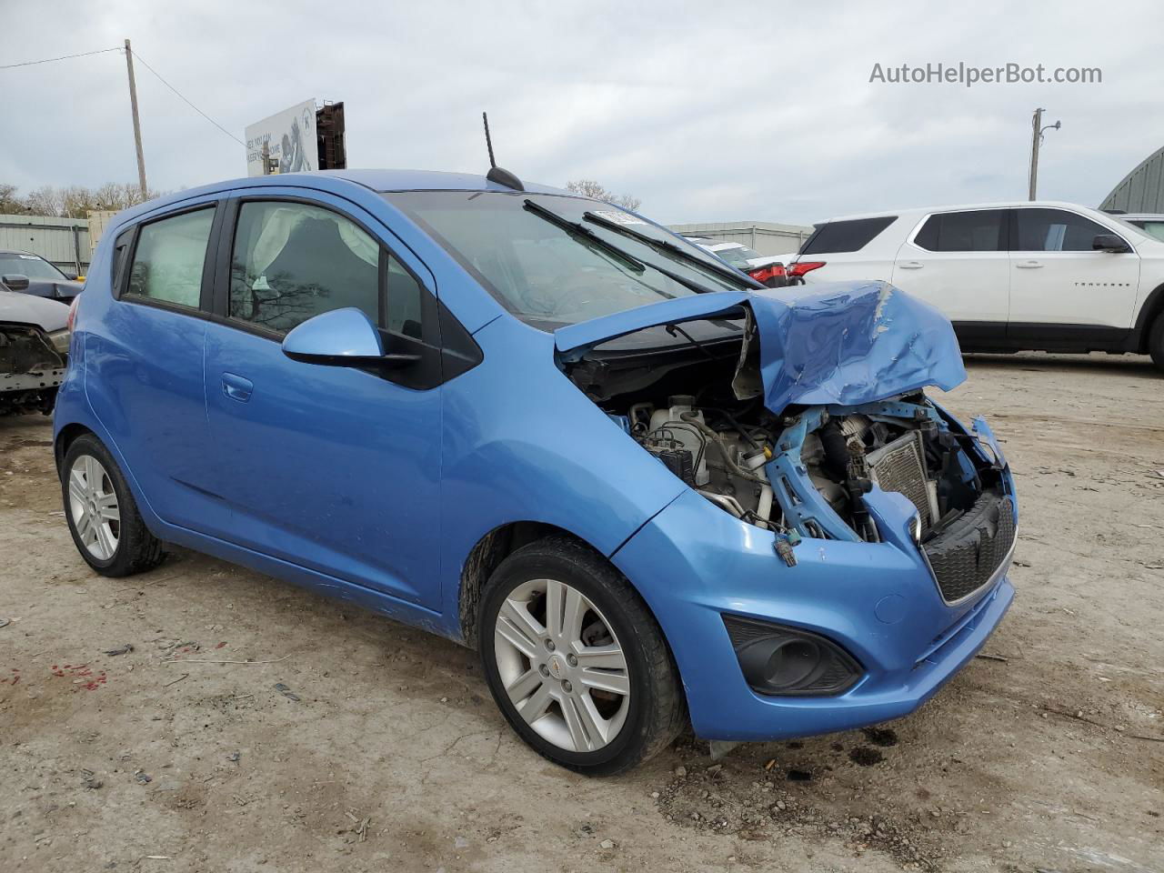 2015 Chevrolet Spark 1lt Blue vin: KL8CD6S97FC717608