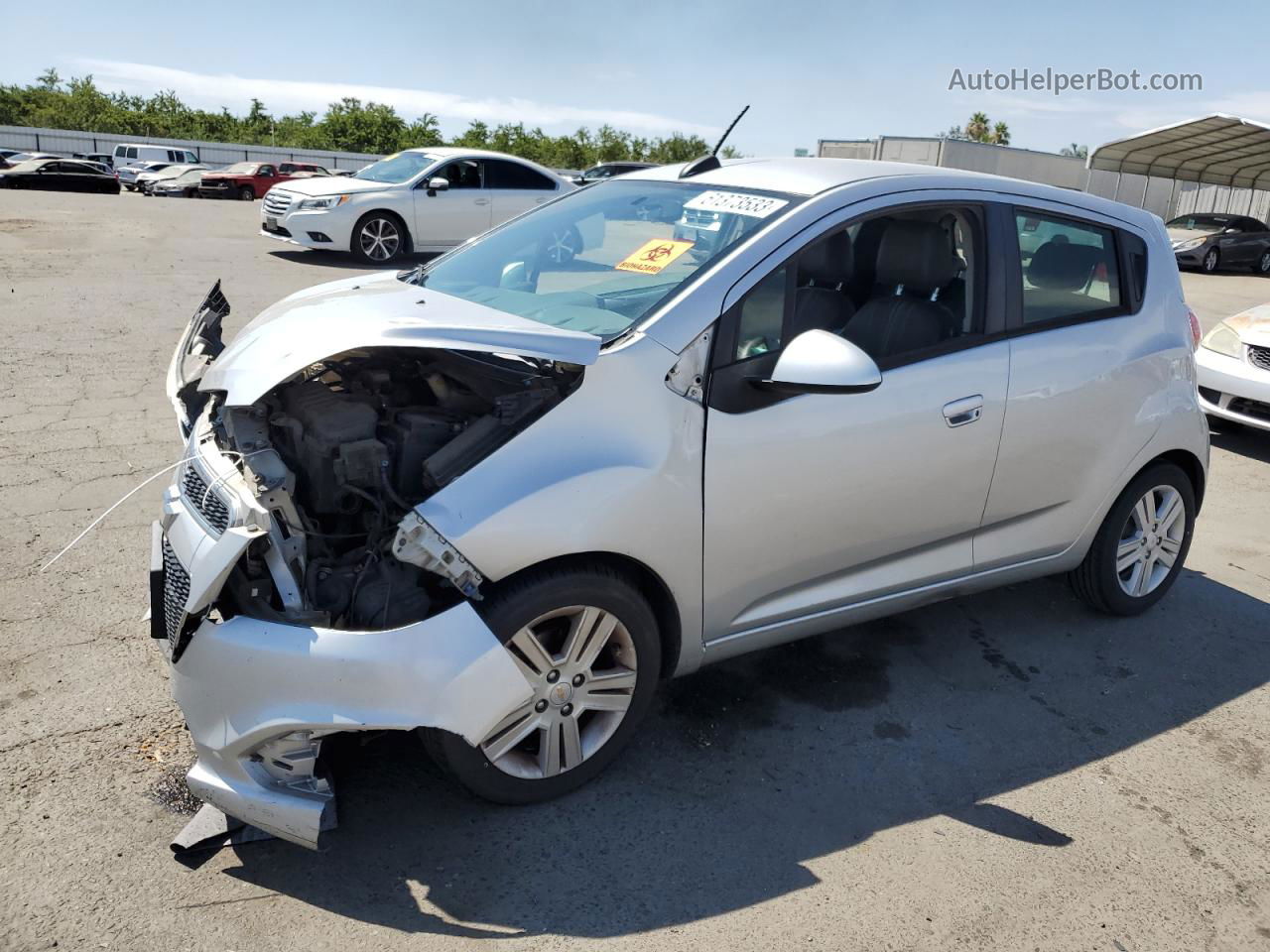 2015 Chevrolet Spark 1lt Silver vin: KL8CD6S97FC720704