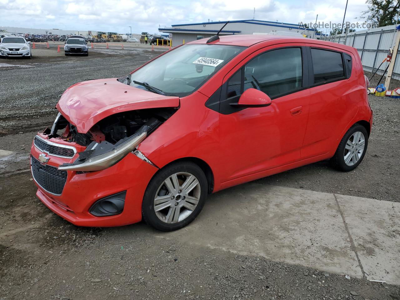 2015 Chevrolet Spark 1lt Red vin: KL8CD6S97FC722307