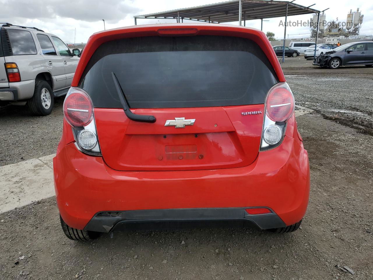 2015 Chevrolet Spark 1lt Red vin: KL8CD6S97FC722307