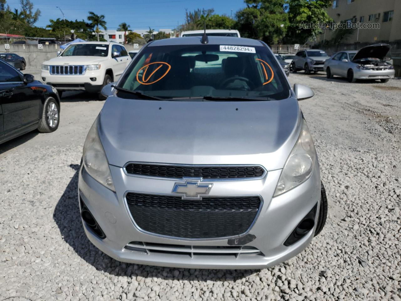 2015 Chevrolet Spark 1lt Silver vin: KL8CD6S97FC735722