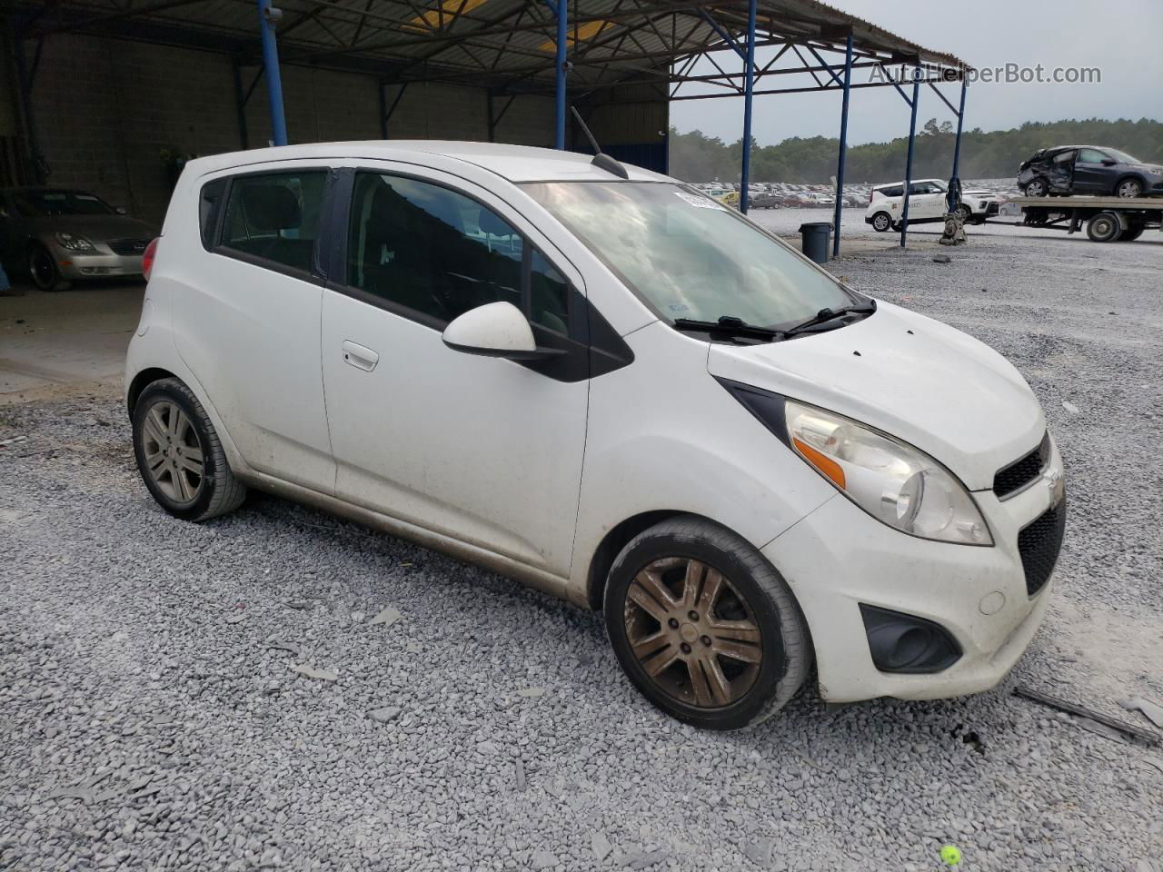 2015 Chevrolet Spark 1lt White vin: KL8CD6S97FC736160