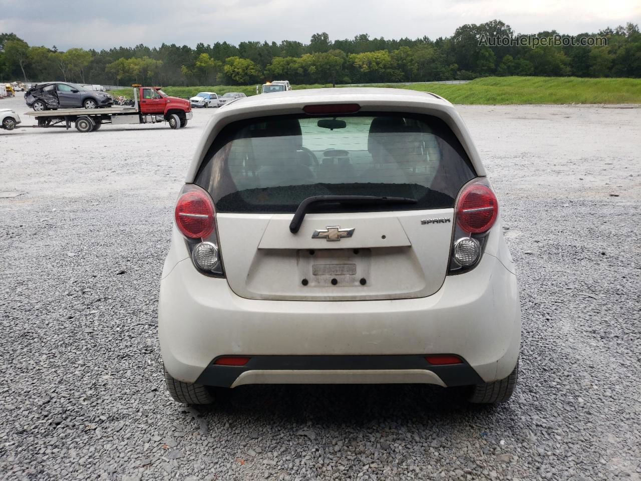 2015 Chevrolet Spark 1lt White vin: KL8CD6S97FC736160