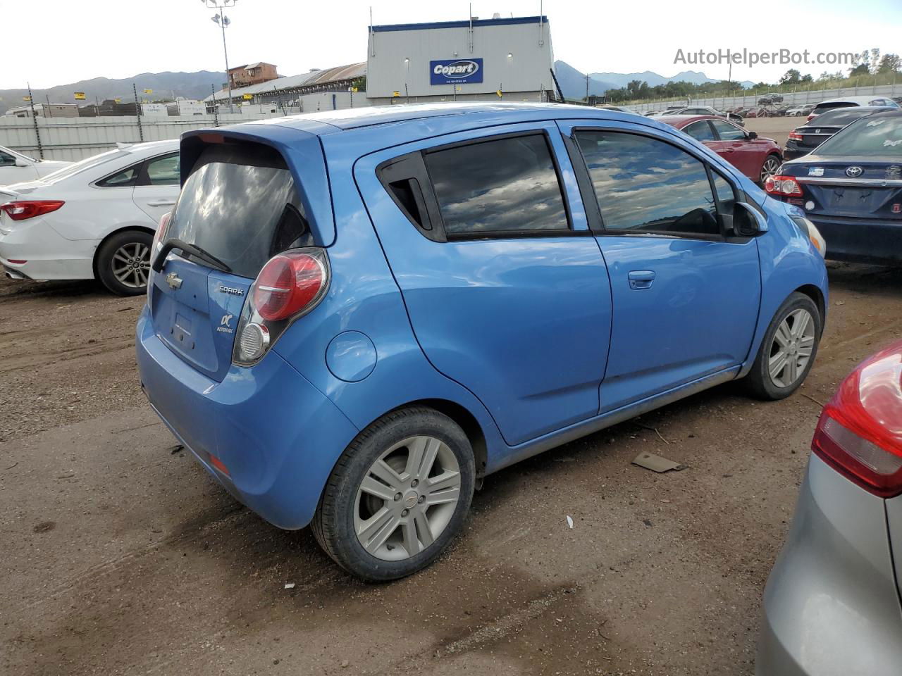 2015 Chevrolet Spark 1lt Blue vin: KL8CD6S97FC742265