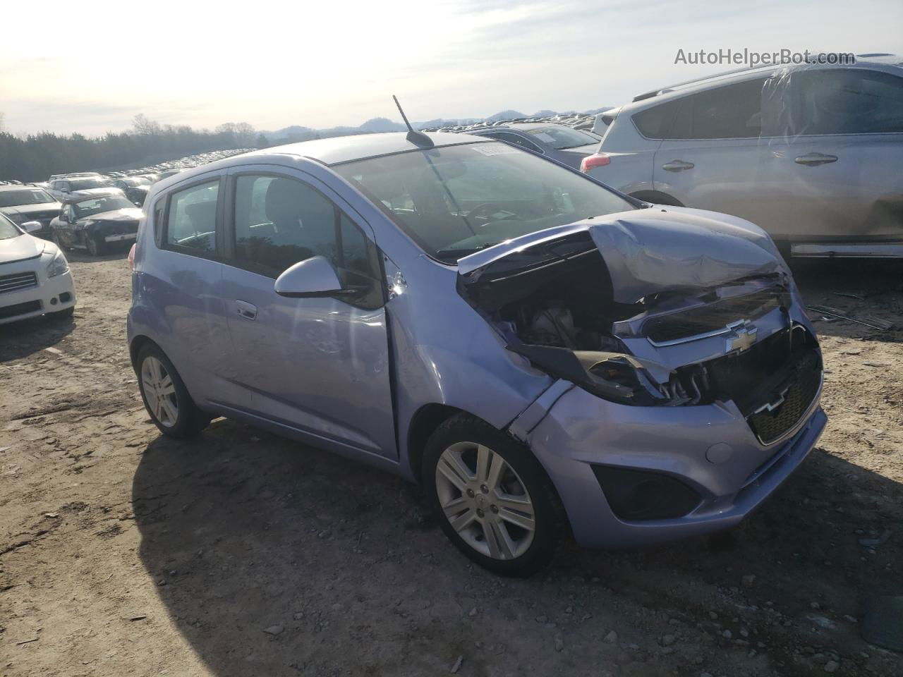 2015 Chevrolet Spark 1lt Blue vin: KL8CD6S97FC749023