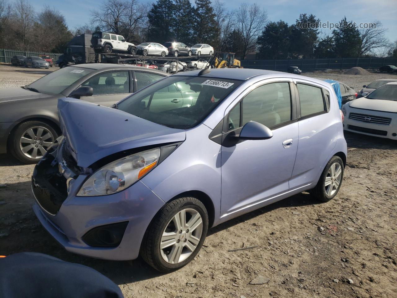 2015 Chevrolet Spark 1lt Blue vin: KL8CD6S97FC749023