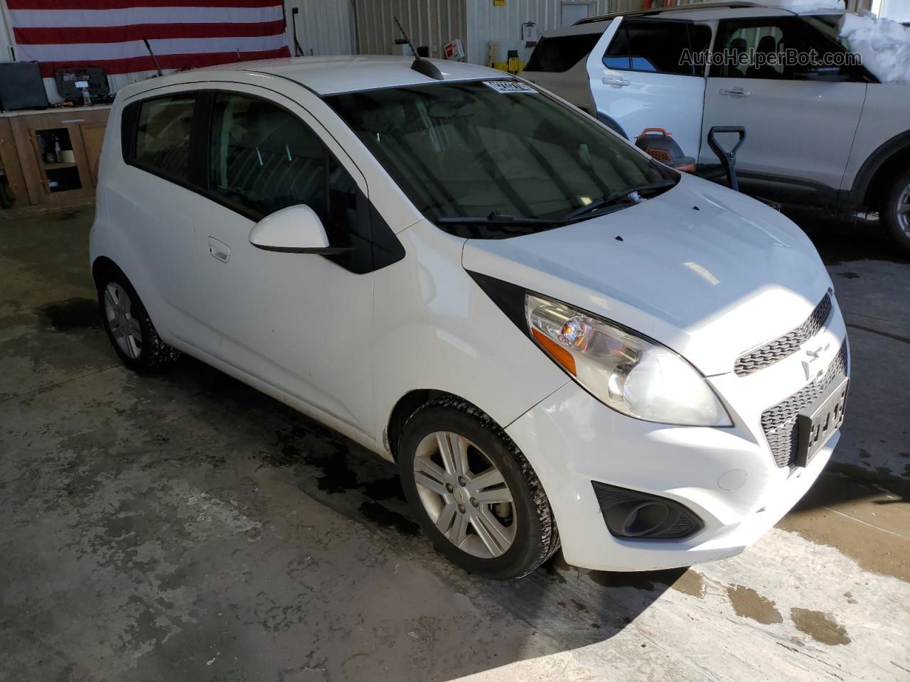 2015 Chevrolet Spark 1lt White vin: KL8CD6S98FC718850