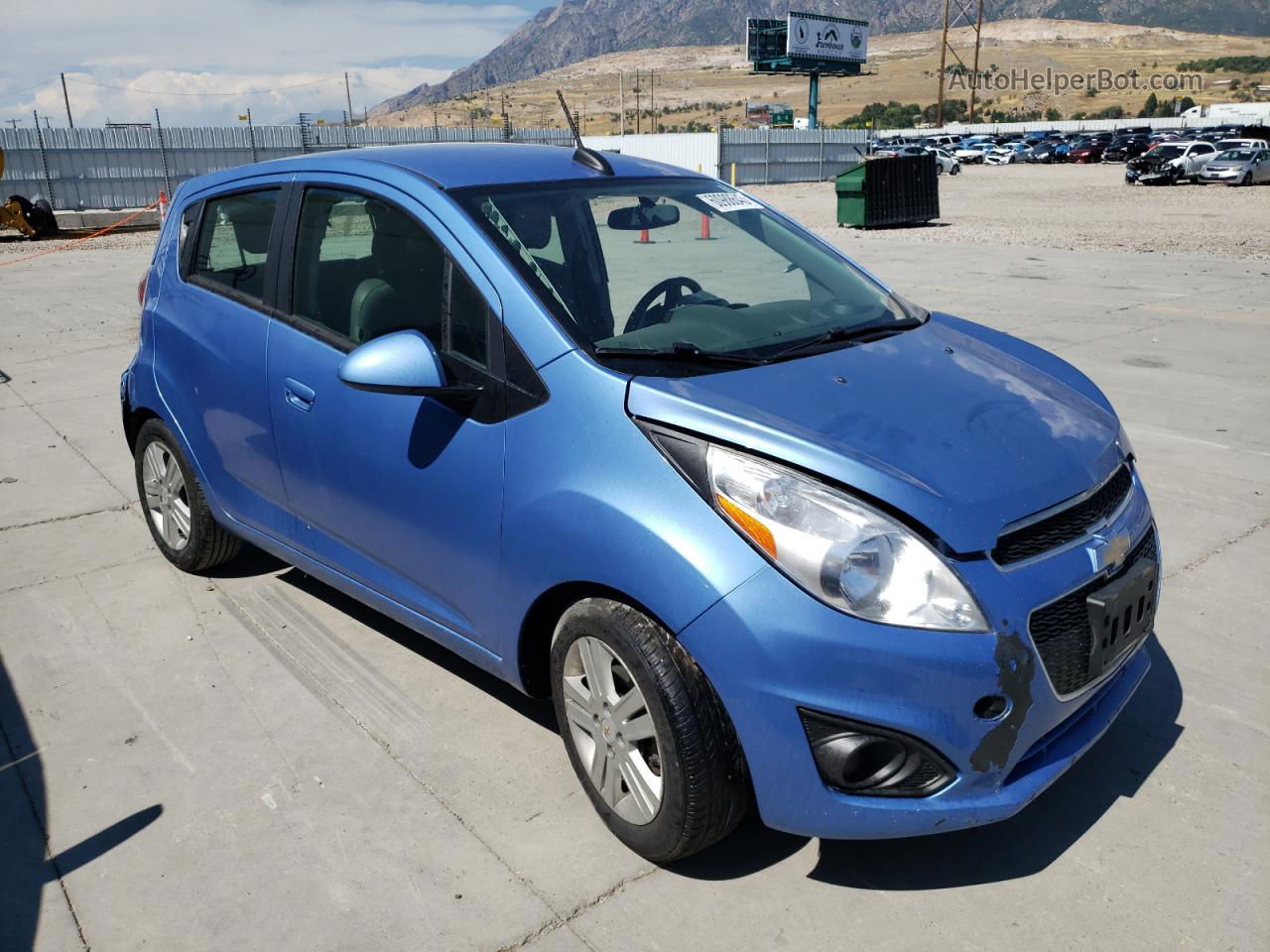 2015 Chevrolet Spark 1lt Blue vin: KL8CD6S98FC739262