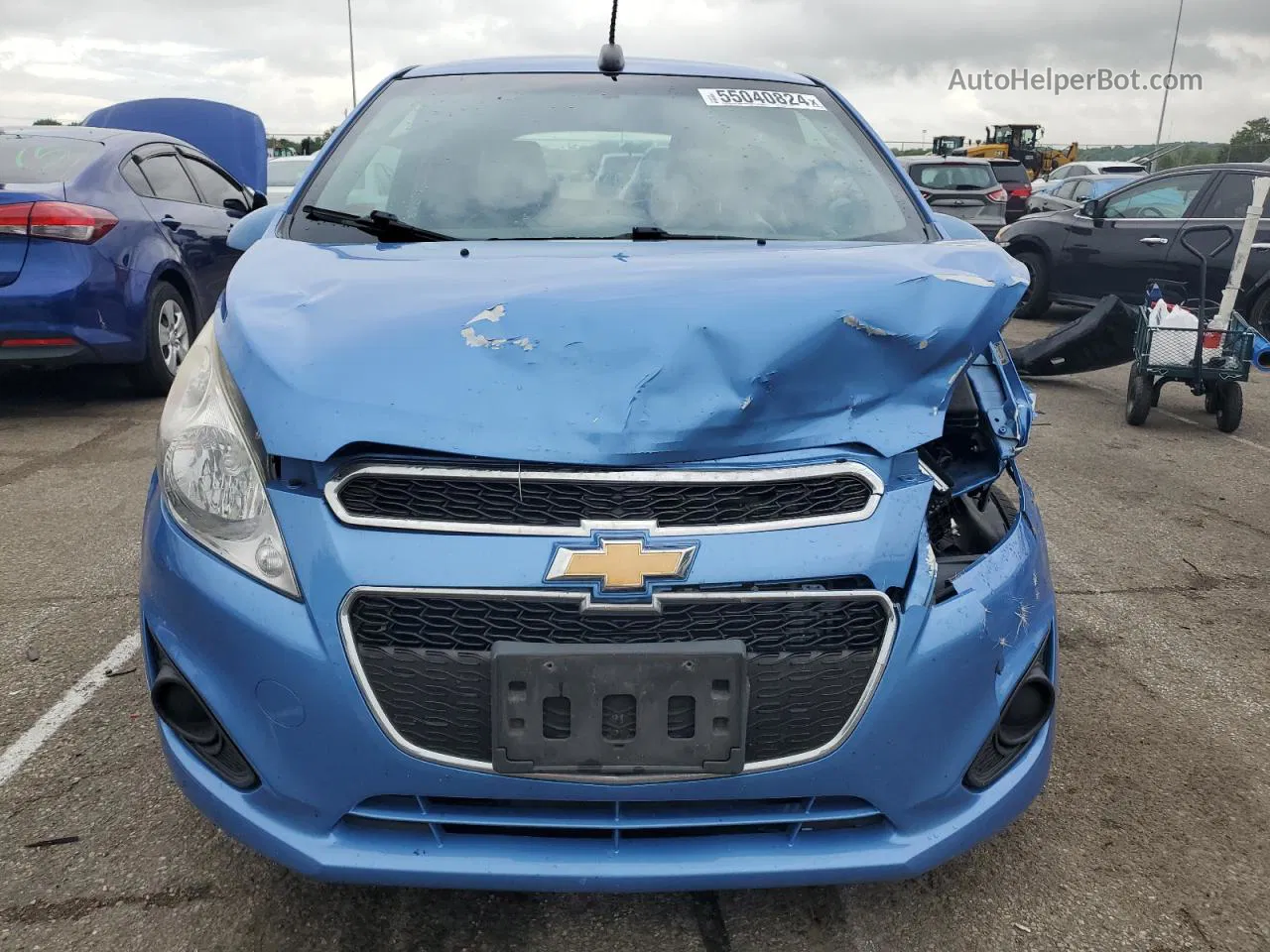 2015 Chevrolet Spark 1lt Blue vin: KL8CD6S98FC751864