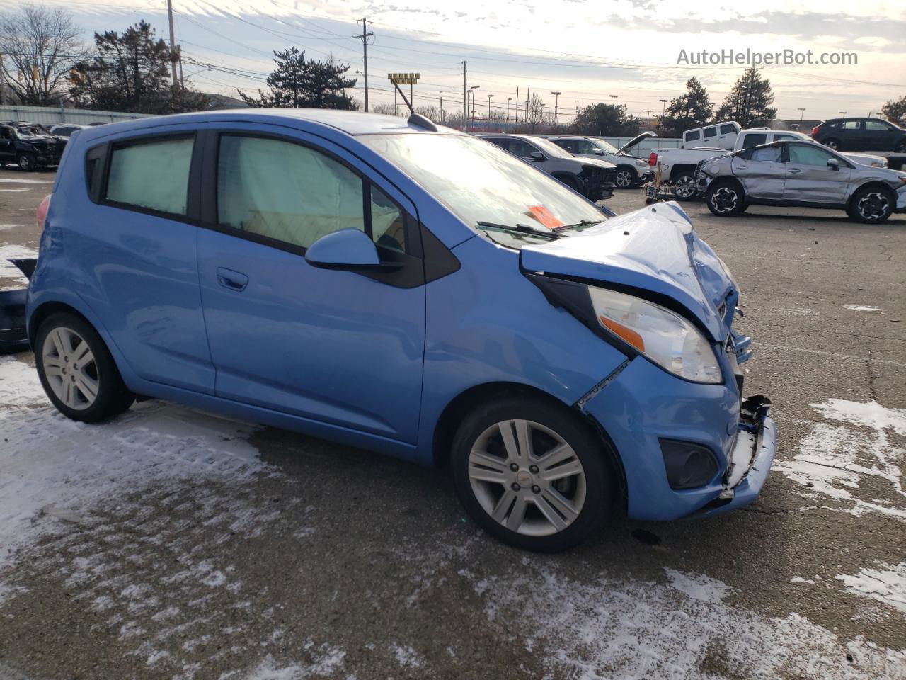 2015 Chevrolet Spark 1lt Blue vin: KL8CD6S98FC761374