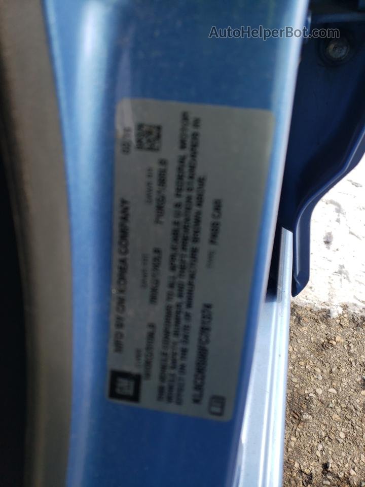 2015 Chevrolet Spark 1lt Синий vin: KL8CD6S98FC761374