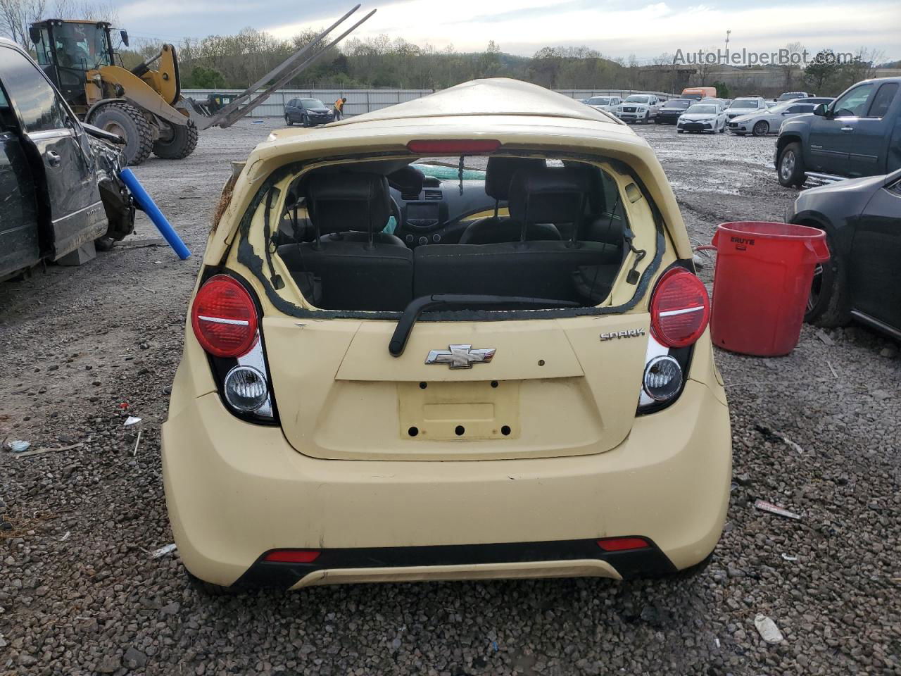 2013 Chevrolet Spark 1lt Yellow vin: KL8CD6S99DC600156