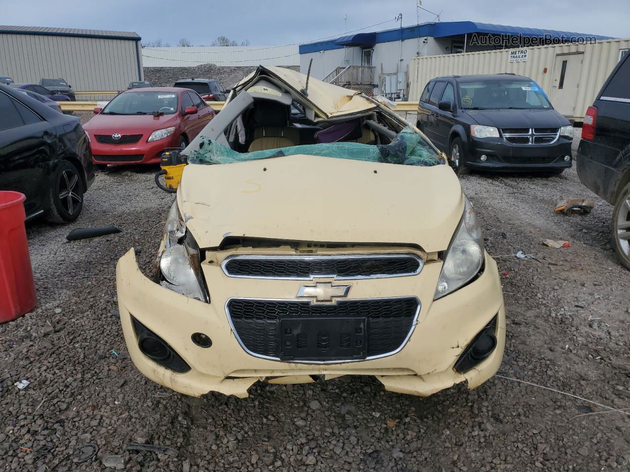 2013 Chevrolet Spark 1lt Yellow vin: KL8CD6S99DC600156