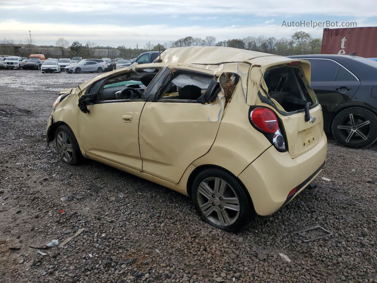 2013 Chevrolet Spark 1lt Yellow vin: KL8CD6S99DC600156