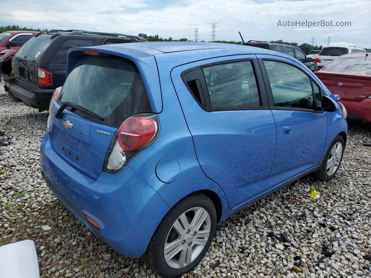 2015 Chevrolet Spark 1lt Blue vin: KL8CD6S99FC761559