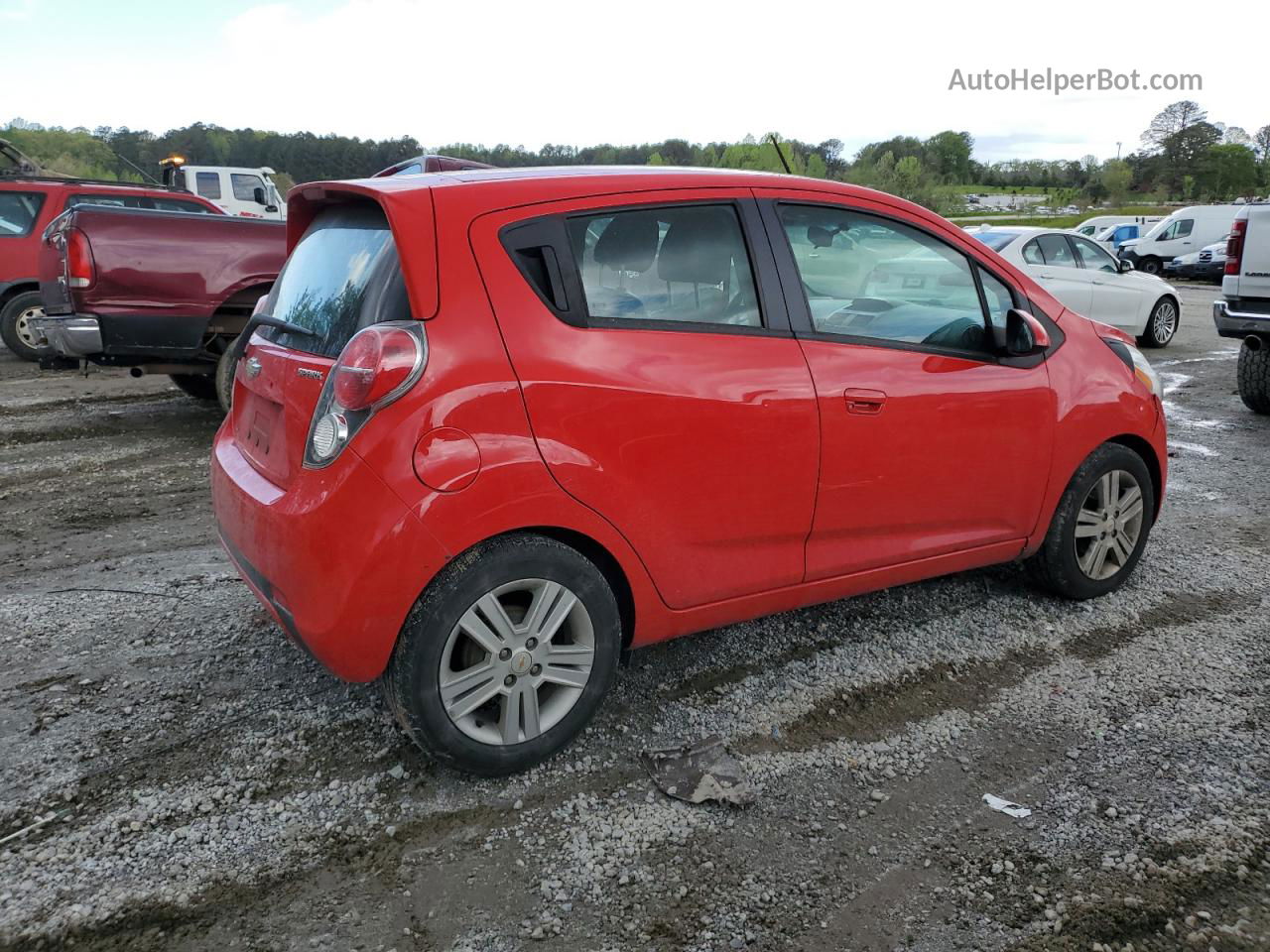 2015 Chevrolet Spark 1lt Red vin: KL8CD6S99FC786557