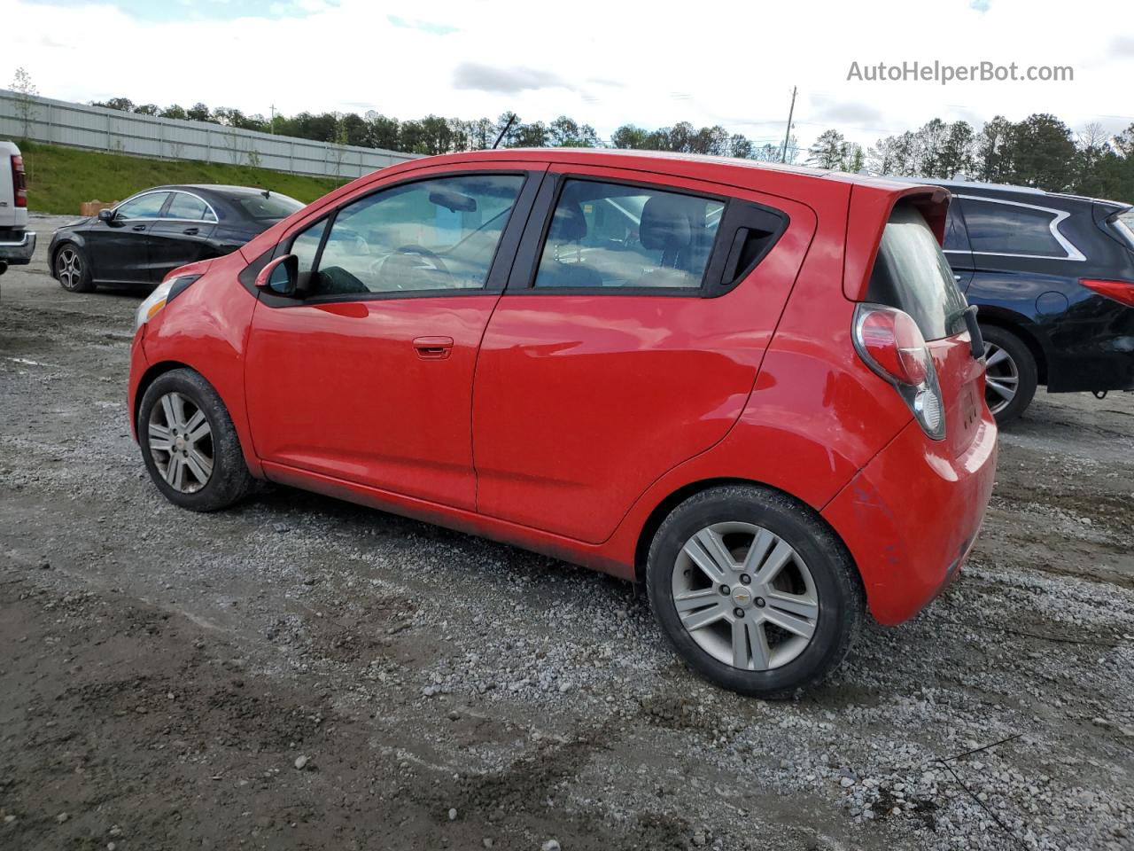 2015 Chevrolet Spark 1lt Red vin: KL8CD6S99FC786557