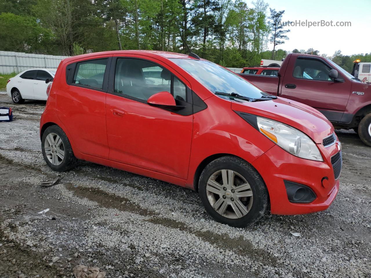 2015 Chevrolet Spark 1lt Red vin: KL8CD6S99FC786557