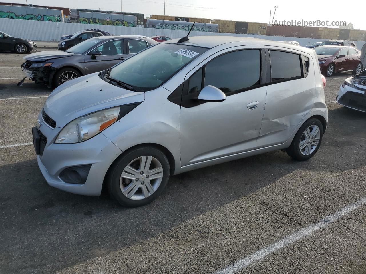 2015 Chevrolet Spark 1lt Silver vin: KL8CD6S99FC803826