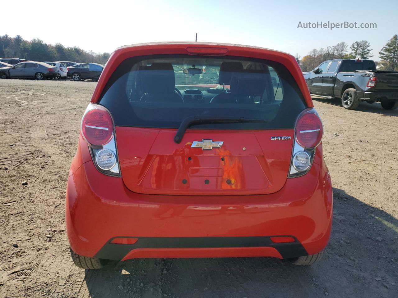 2015 Chevrolet Spark 1lt Red vin: KL8CD6S99FC809822