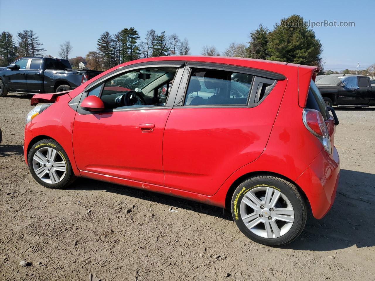 2015 Chevrolet Spark 1lt Red vin: KL8CD6S99FC809822