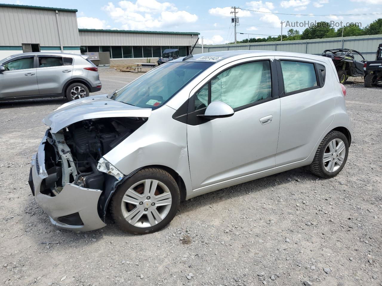 2013 Chevrolet Spark 1lt Silver vin: KL8CD6S9XDC511308