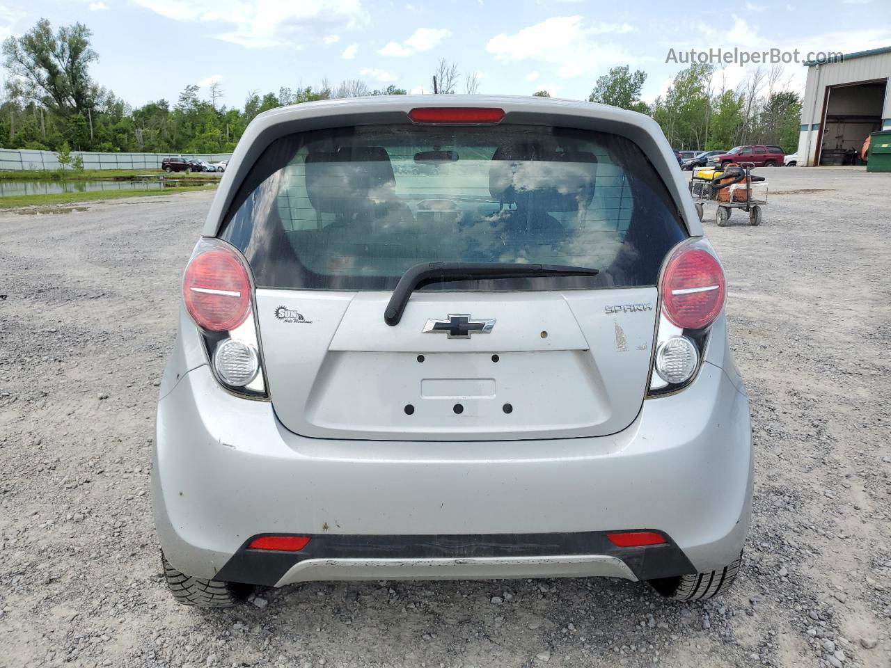 2013 Chevrolet Spark 1lt Silver vin: KL8CD6S9XDC511308