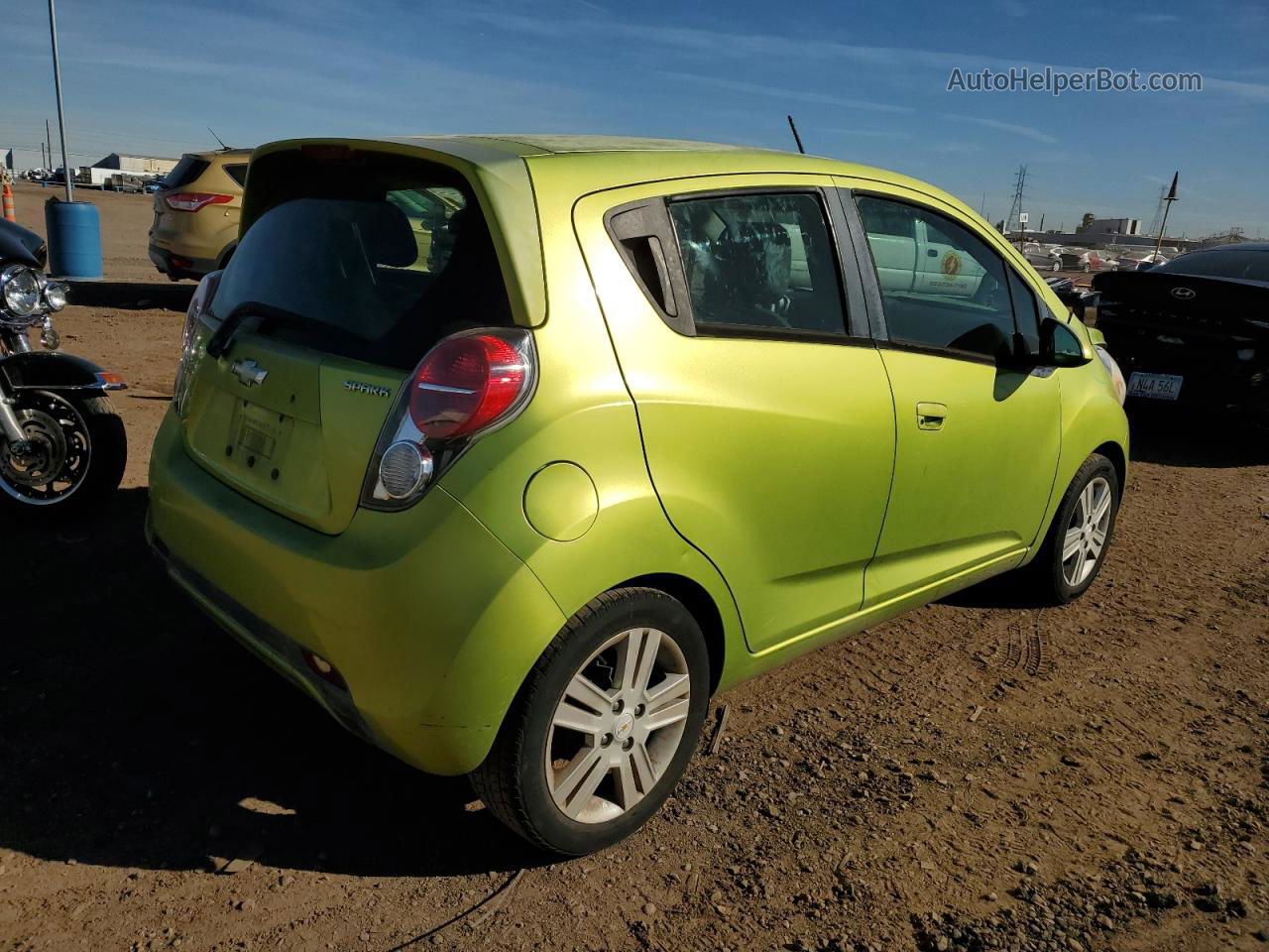 2013 Chevrolet Spark 1lt Green vin: KL8CD6S9XDC566437