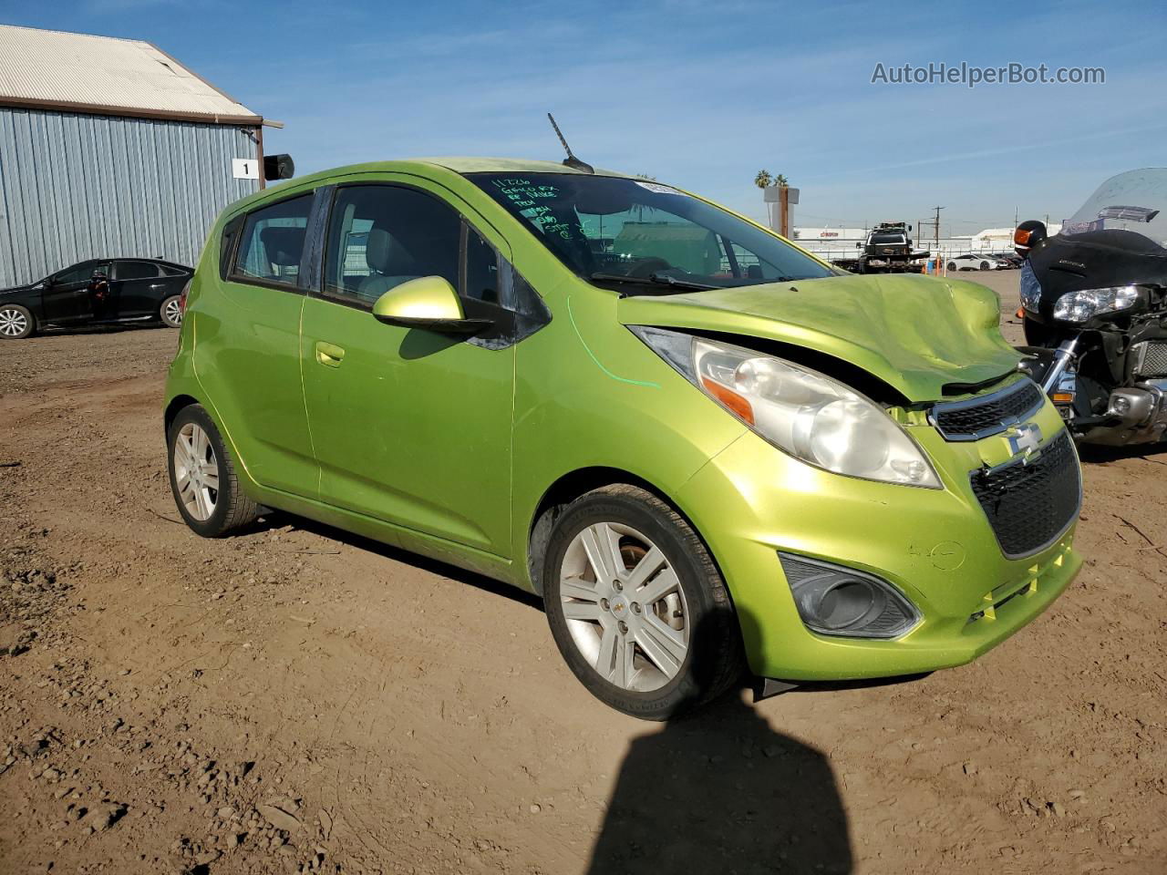 2013 Chevrolet Spark 1lt Green vin: KL8CD6S9XDC566437