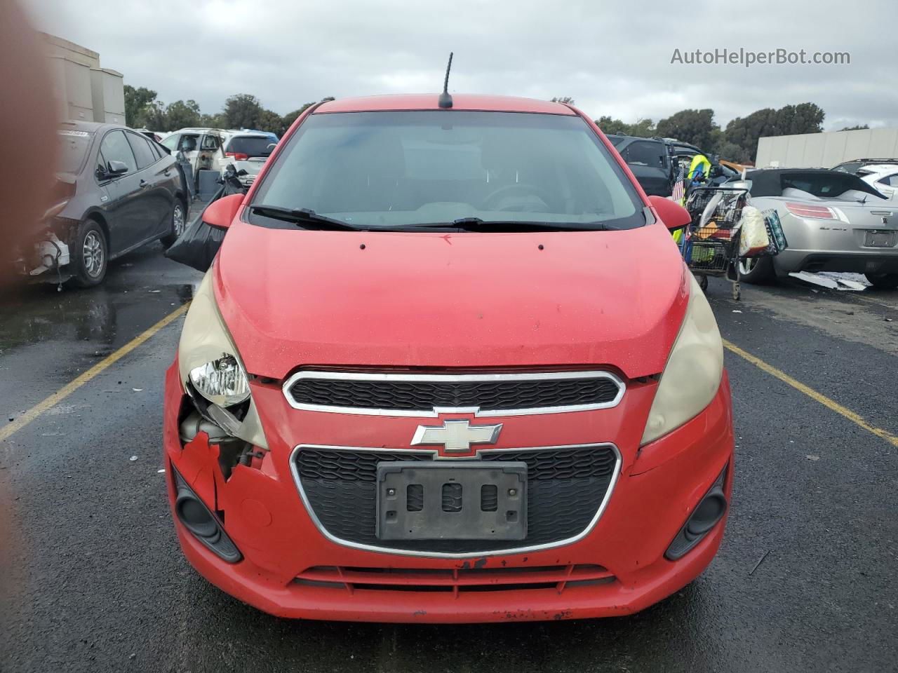 2013 Chevrolet Spark 1lt Red vin: KL8CD6S9XDC568706