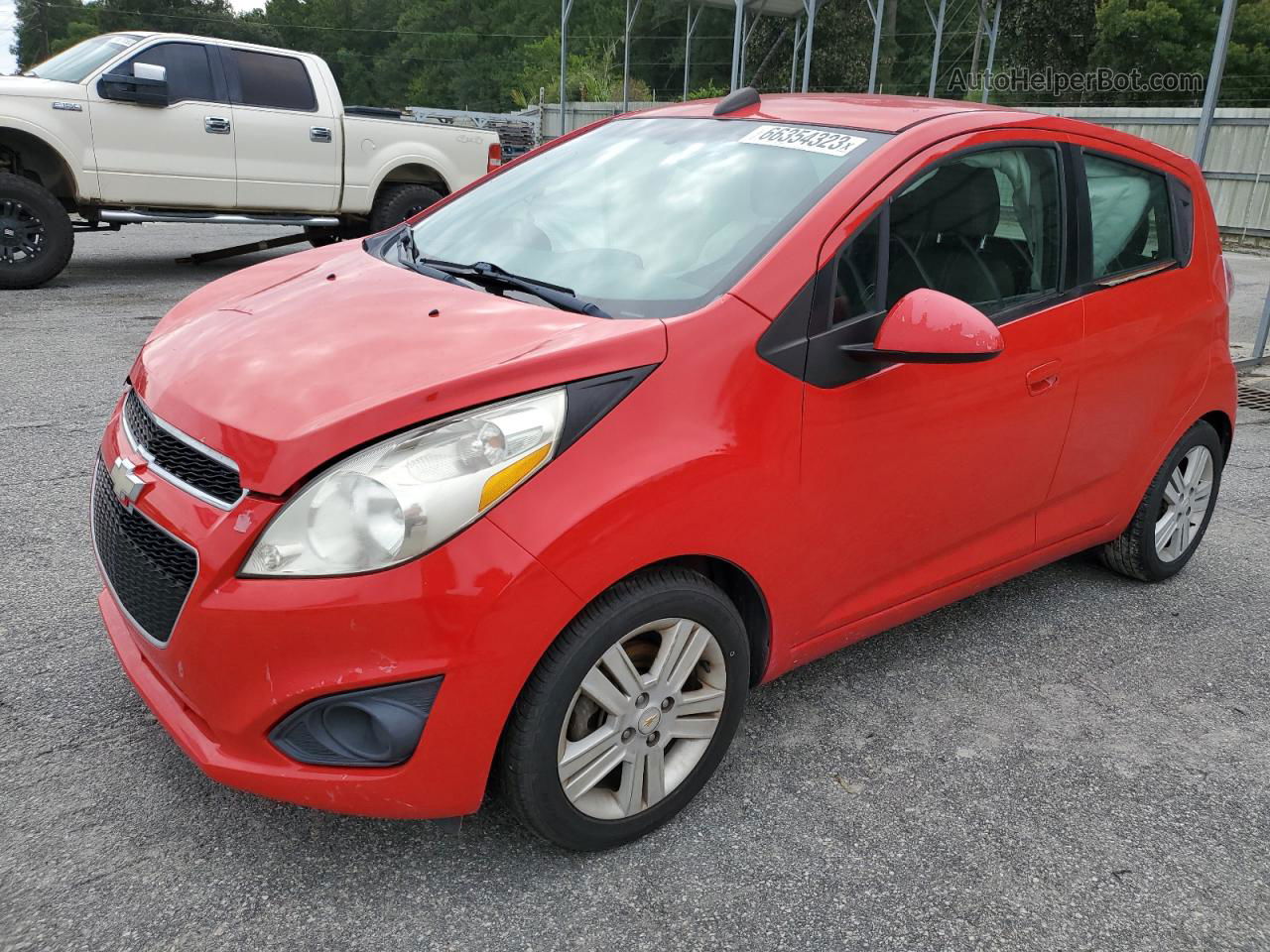 2015 Chevrolet Spark 1lt Red vin: KL8CD6S9XFC708028