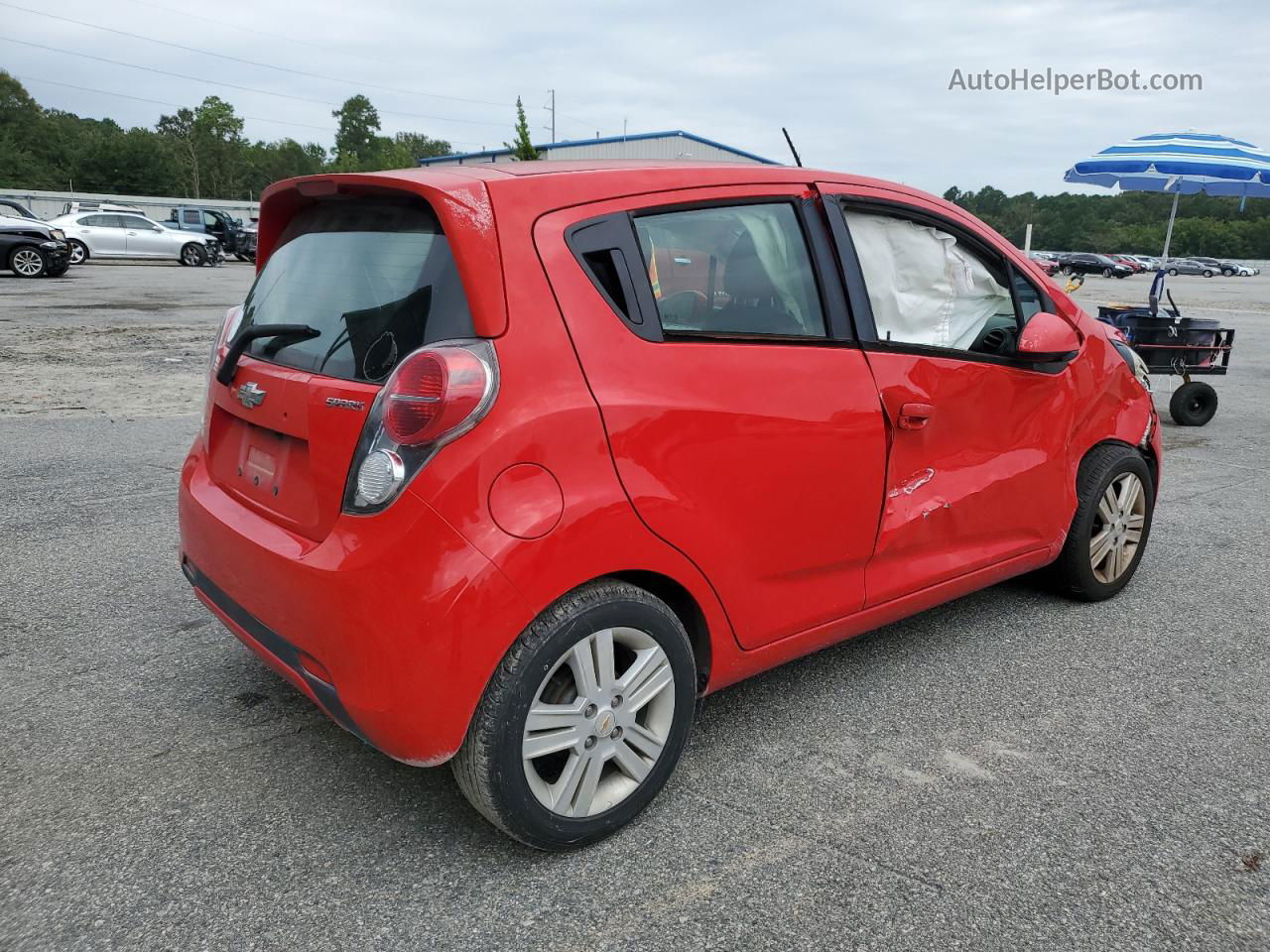 2015 Chevrolet Spark 1lt Red vin: KL8CD6S9XFC708028