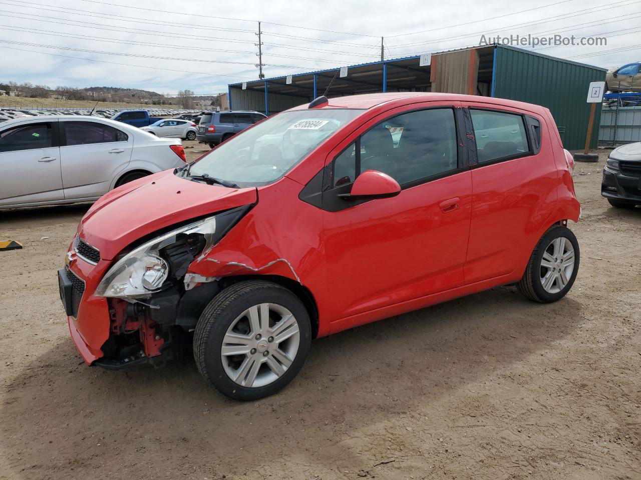 2015 Chevrolet Spark 1lt Red vin: KL8CD6S9XFC718557