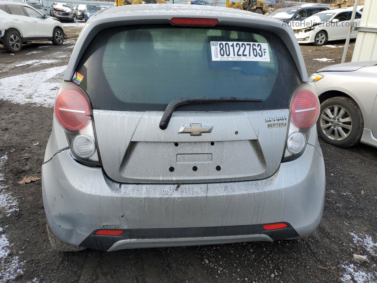 2015 Chevrolet Spark 1lt Silver vin: KL8CD6S9XFC731499