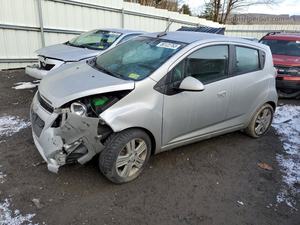 2015 Chevrolet Spark 1lt Silver vin: KL8CD6S9XFC731499