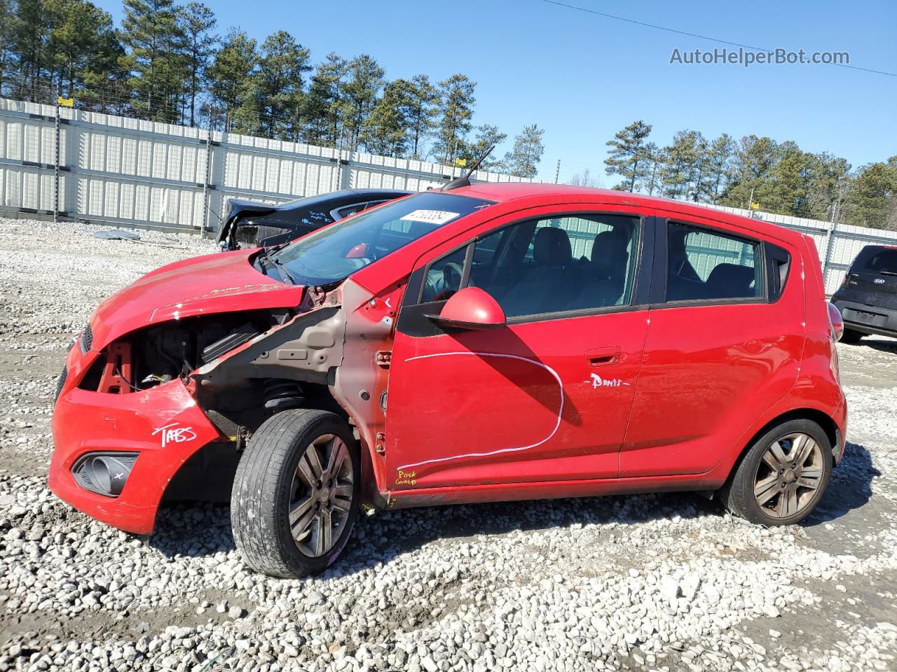 2015 Chevrolet Spark 1lt Red vin: KL8CD6S9XFC732362