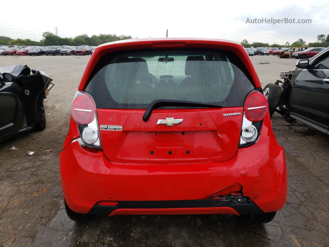 2015 Chevrolet Spark 1lt Red vin: KL8CD6S9XFC766284