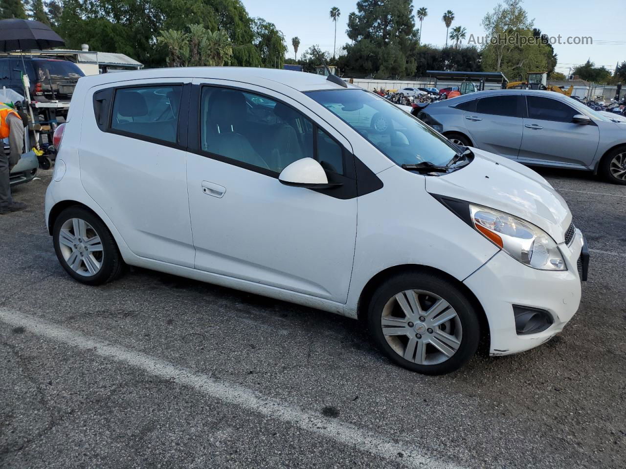 2015 Chevrolet Spark 1lt White vin: KL8CD6S9XFC793033