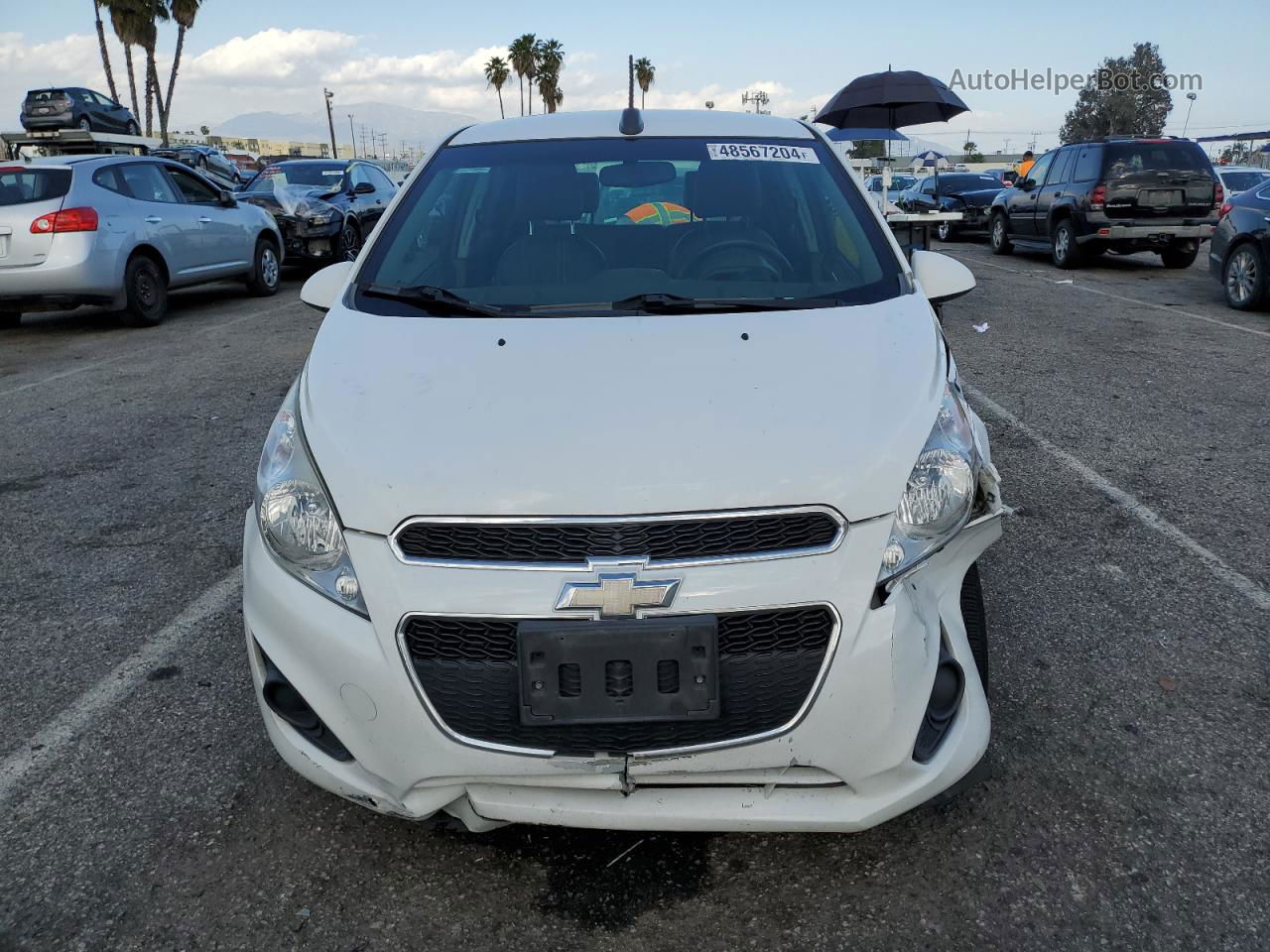 2015 Chevrolet Spark 1lt Белый vin: KL8CD6S9XFC793033