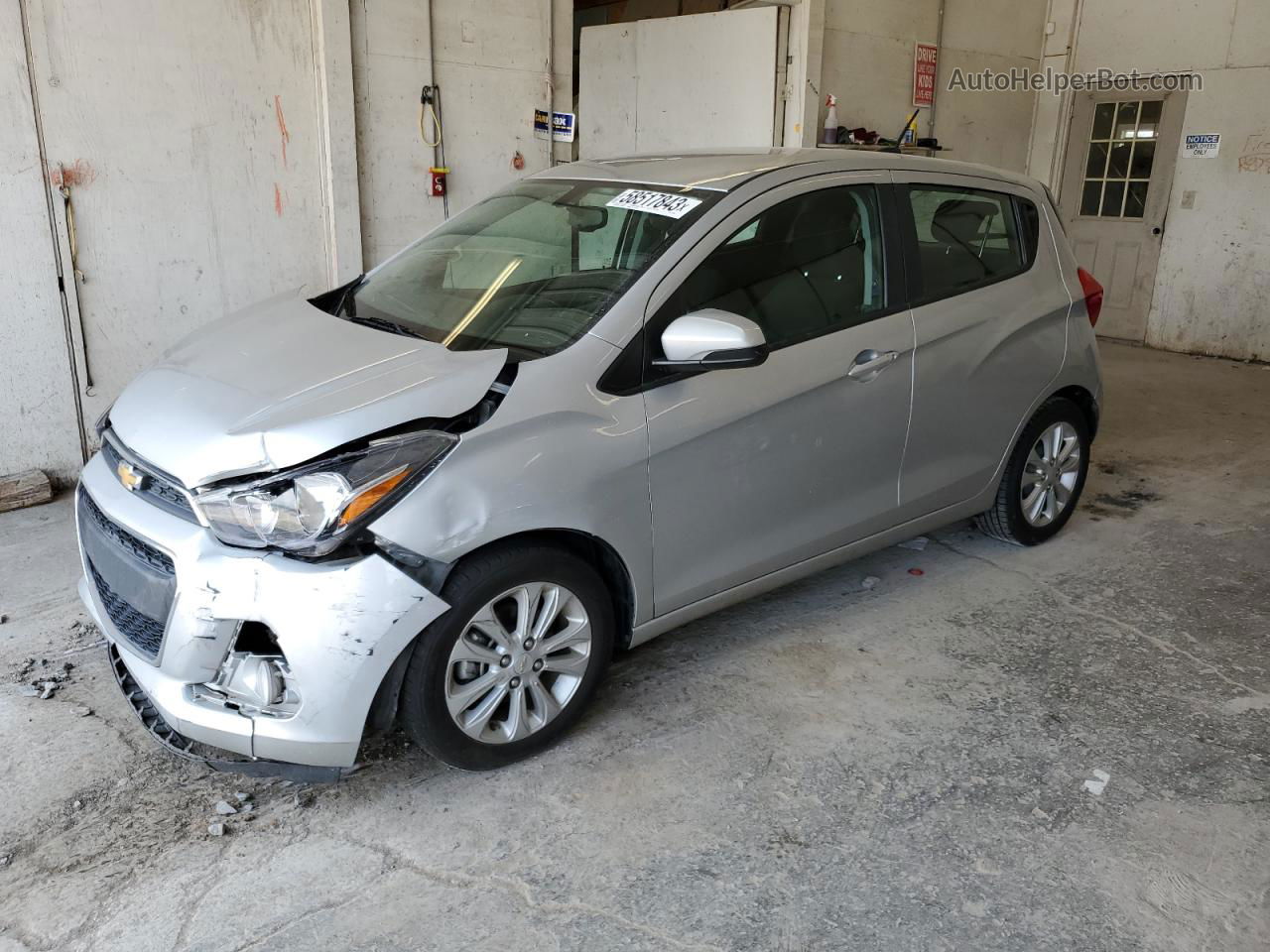 2017 Chevrolet Spark 1lt Silver vin: KL8CD6SA0HC732724