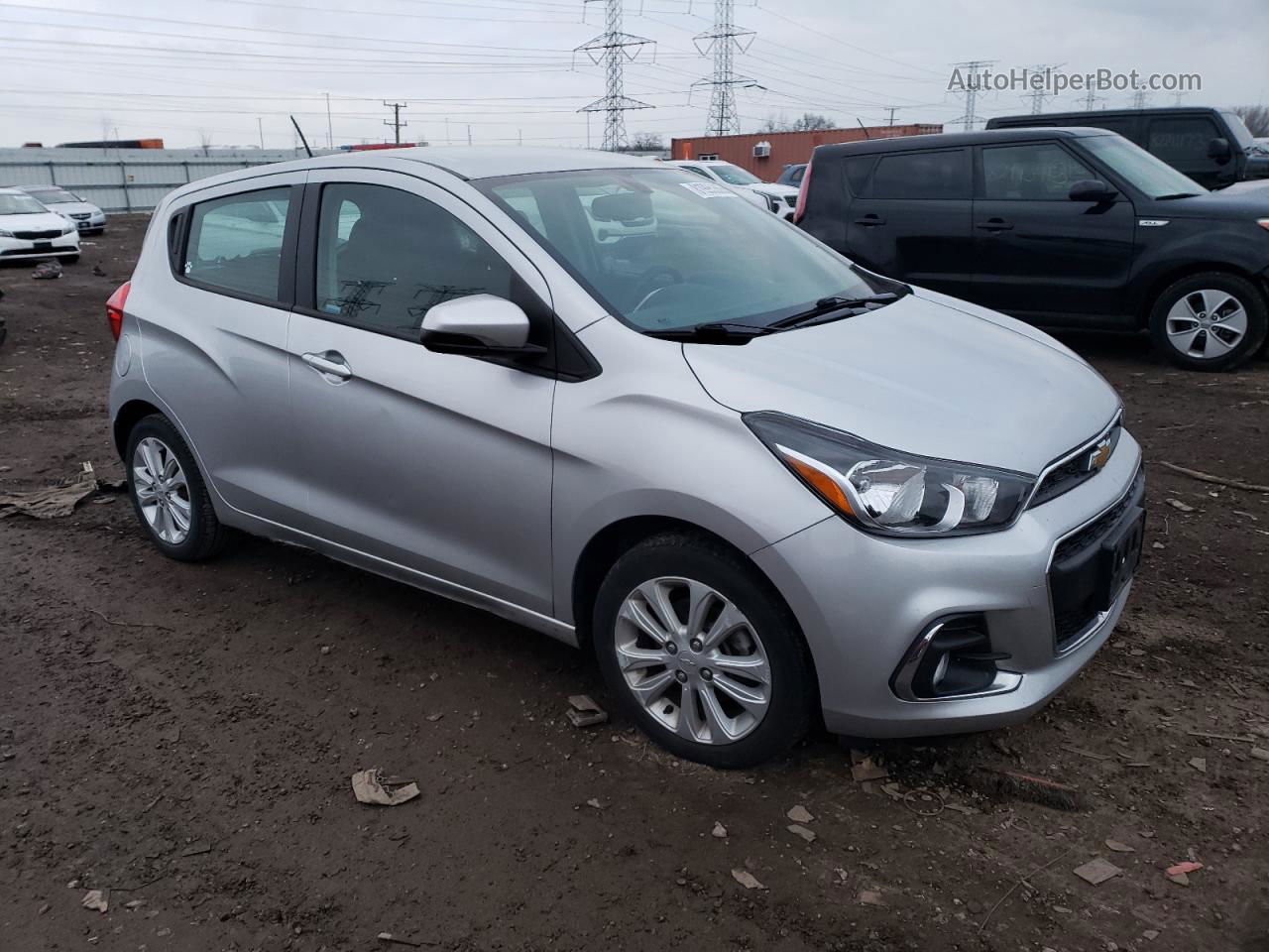 2017 Chevrolet Spark 1lt Silver vin: KL8CD6SA0HC746350