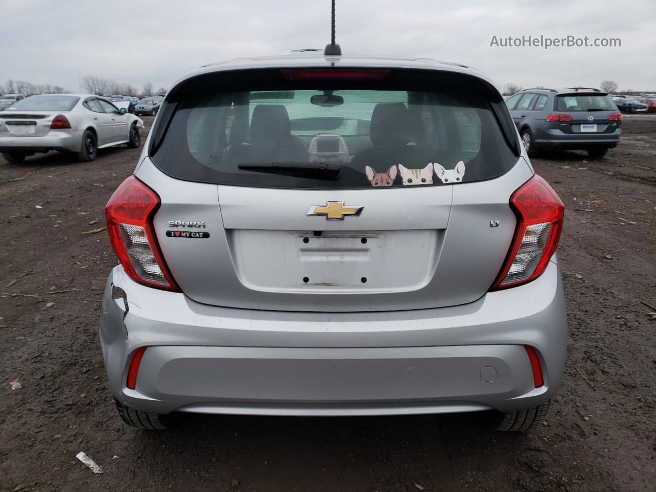 2017 Chevrolet Spark 1lt Silver vin: KL8CD6SA0HC746350